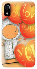 Load image into Gallery viewer, Cute Teddy with Lots of Love Balloons - Phone Case
