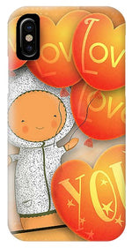 Load image into Gallery viewer, Cute Teddy with Lots of Love Balloons - Phone Case
