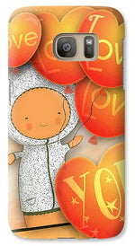 Load image into Gallery viewer, Cute Teddy with Lots of Love Balloons - Phone Case
