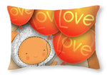 Load image into Gallery viewer, Cute Teddy with Lots of Love Balloons - Throw Pillow
