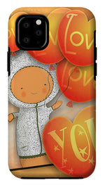 Load image into Gallery viewer, Cute Teddy with Lots of Love Balloons - Phone Case

