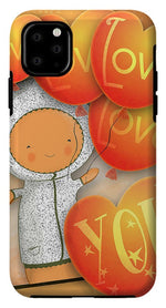 Load image into Gallery viewer, Cute Teddy with Lots of Love Balloons - Phone Case

