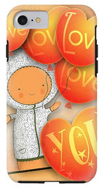 Load image into Gallery viewer, Cute Teddy with Lots of Love Balloons - Phone Case
