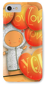 Load image into Gallery viewer, Cute Teddy with Lots of Love Balloons - Phone Case
