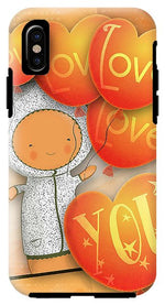 Load image into Gallery viewer, Cute Teddy with Lots of Love Balloons - Phone Case
