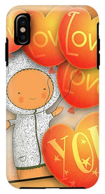 Load image into Gallery viewer, Cute Teddy with Lots of Love Balloons - Phone Case

