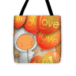 Load image into Gallery viewer, Cute Teddy with Lots of Love Balloons - Tote Bag

