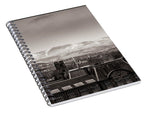 Load image into Gallery viewer, Edinburgh views towards snow capped mountains - Spiral Notebook
