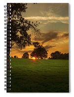 Load image into Gallery viewer, Evening Sun over Brockwell Park - Spiral Notebook

