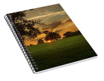 Load image into Gallery viewer, Evening Sun over Brockwell Park - Spiral Notebook

