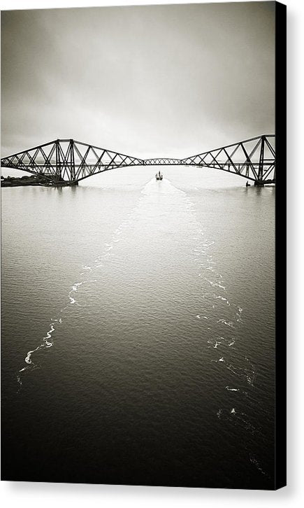 Forth Bridge Traffic - Canvas Print