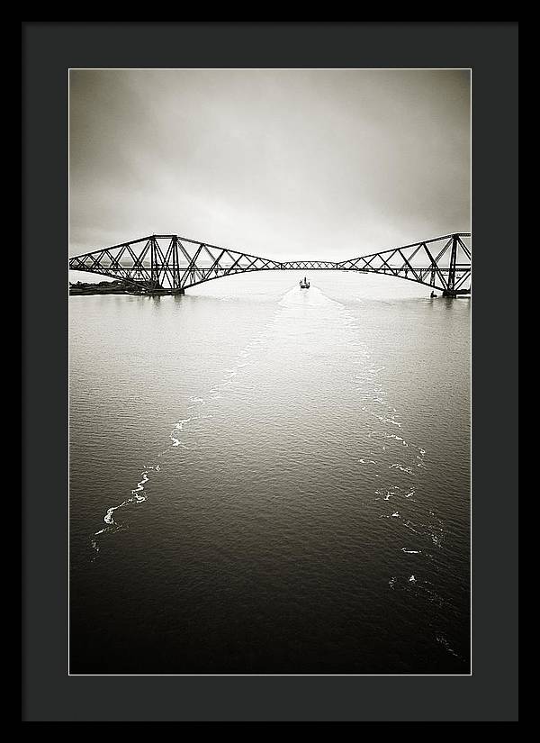 Forth Bridge Traffic - Framed Print