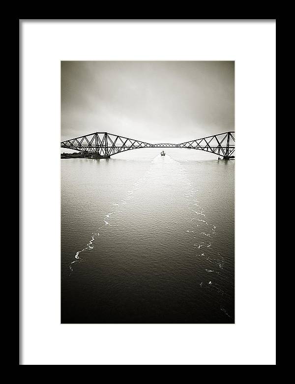 Forth Bridge Traffic - Framed Print