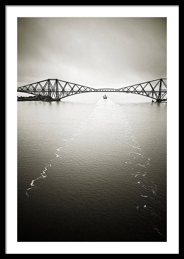 Forth Bridge Traffic - Framed Print