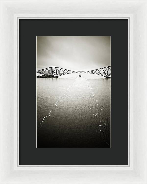 Forth Bridge Traffic - Framed Print