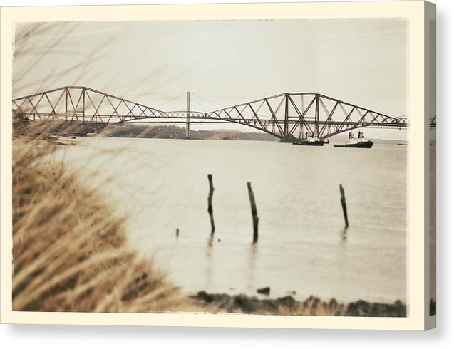 Forth Rail Bridge Scotland Coastline - Canvas Print