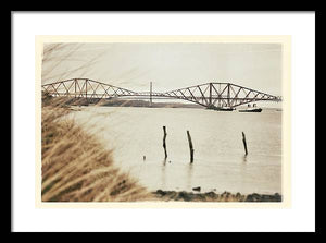 Forth Rail Bridge Scotland Coastline - Framed Print