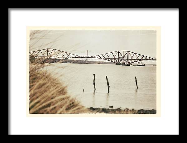 Forth Rail Bridge Scotland Coastline - Framed Print