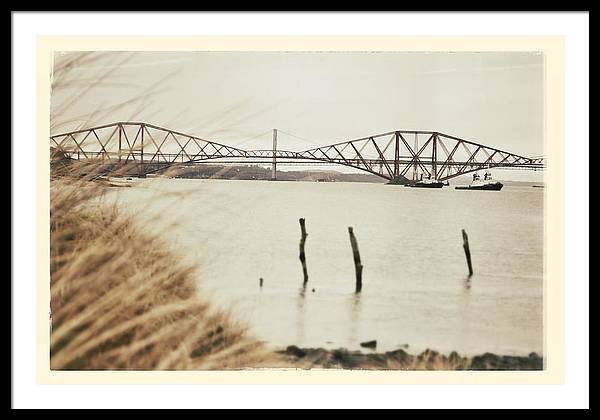 Forth Rail Bridge Scotland Coastline - Framed Print