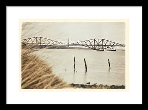 Forth Rail Bridge Scotland Coastline - Framed Print