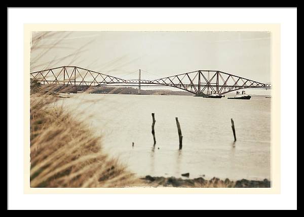 Forth Rail Bridge Scotland Coastline - Framed Print