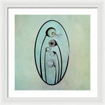 Load image into Gallery viewer, Geometric Stems in an Oval frame - Framed Print
