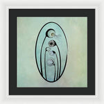 Load image into Gallery viewer, Geometric Stems in an Oval frame - Framed Print
