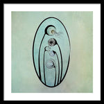 Load image into Gallery viewer, Geometric Stems in an Oval frame - Framed Print

