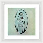 Load image into Gallery viewer, Geometric Stems in an Oval frame - Framed Print
