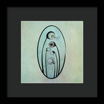 Load image into Gallery viewer, Geometric Stems in an Oval frame - Framed Print
