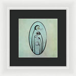 Load image into Gallery viewer, Geometric Stems in an Oval frame - Framed Print
