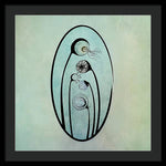 Load image into Gallery viewer, Geometric Stems in an Oval frame - Framed Print

