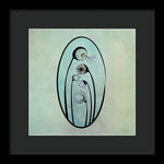 Load image into Gallery viewer, Geometric Stems in an Oval frame - Framed Print
