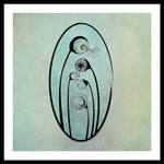 Load image into Gallery viewer, Geometric Stems in an Oval frame - Framed Print

