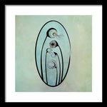 Load image into Gallery viewer, Geometric Stems in an Oval frame - Framed Print
