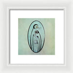 Load image into Gallery viewer, Geometric Stems in an Oval frame - Framed Print
