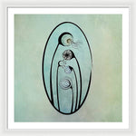 Load image into Gallery viewer, Geometric Stems in an Oval frame - Framed Print
