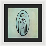 Load image into Gallery viewer, Geometric Stems in an Oval frame - Framed Print
