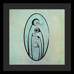 Load image into Gallery viewer, Geometric Stems in an Oval frame - Framed Print
