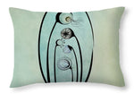 Load image into Gallery viewer, Geometric Stems in an Oval frame - Throw Pillow
