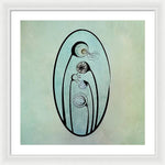 Load image into Gallery viewer, Geometric Stems in an Oval frame - Framed Print

