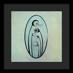 Load image into Gallery viewer, Geometric Stems in an Oval frame - Framed Print
