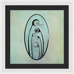 Load image into Gallery viewer, Geometric Stems in an Oval frame - Framed Print
