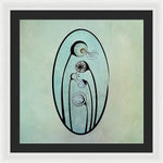 Load image into Gallery viewer, Geometric Stems in an Oval frame - Framed Print

