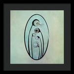 Load image into Gallery viewer, Geometric Stems in an Oval frame - Framed Print
