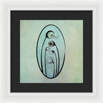 Load image into Gallery viewer, Geometric Stems in an Oval frame - Framed Print
