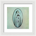 Load image into Gallery viewer, Geometric Stems in an Oval frame - Framed Print
