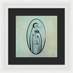 Load image into Gallery viewer, Geometric Stems in an Oval frame - Framed Print
