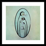 Load image into Gallery viewer, Geometric Stems in an Oval frame - Framed Print
