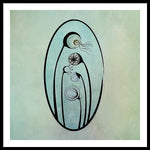 Load image into Gallery viewer, Geometric Stems in an Oval frame - Framed Print
